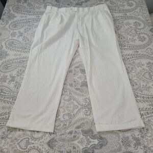 Britches by Samtex mens linen trouser 42x30 beachy resort wear vacation nautical